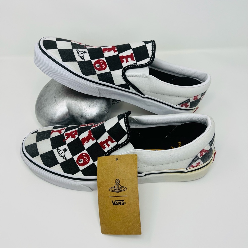 Vans x Vivienne Westwood Anglomania Classic Slip-on Sneakers - Picture 12 of 13